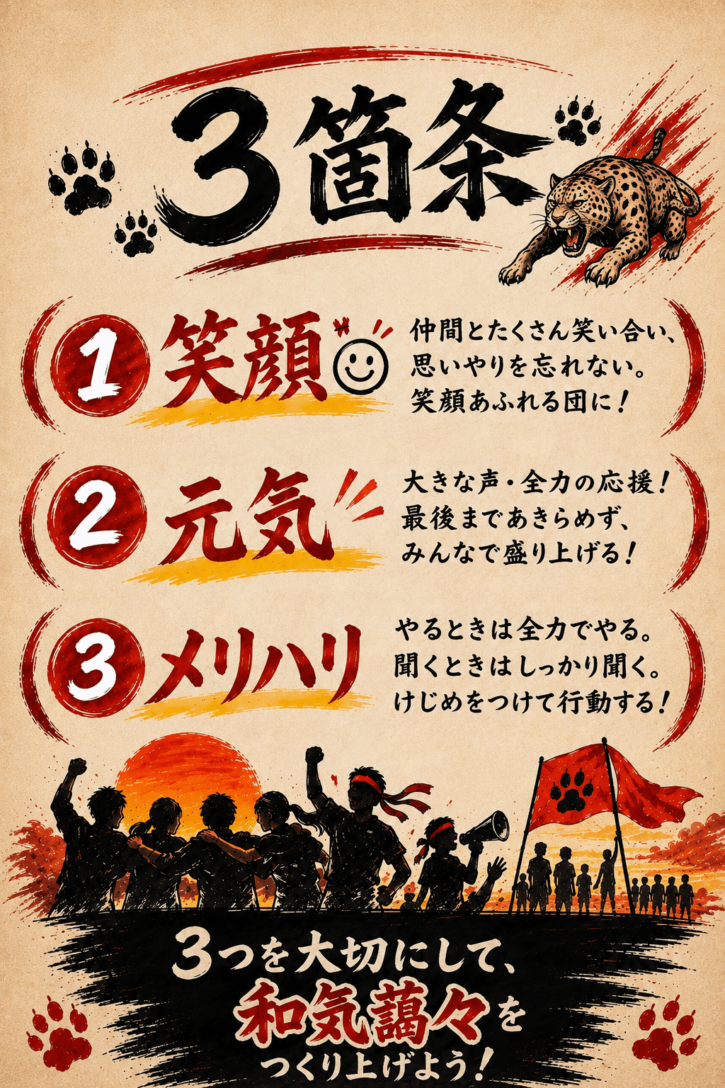 赤団 三箇条 スマホ版